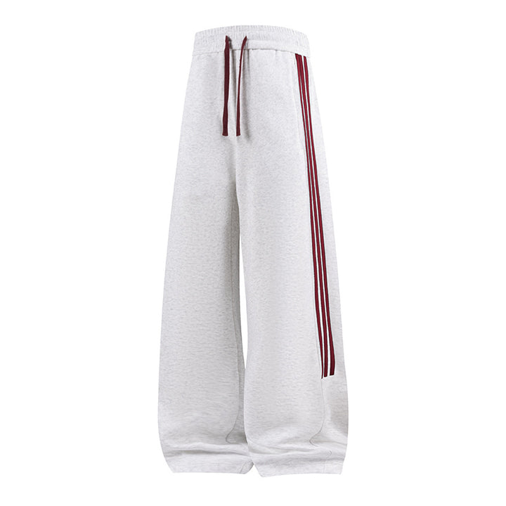 Damen Weite High-Waist Jogginghose mit markanten Seitenstreifen & Kordelzug Echoarchiv