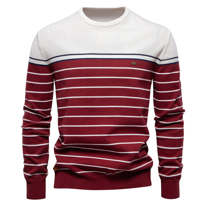 Herren Strickpullover mit maritimen Streifen Echoarchiv