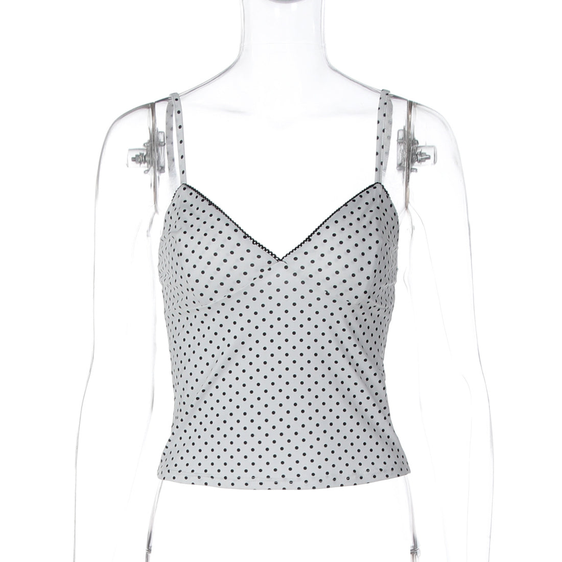 Damen Charmantes Spaghetti-Top mit Punkten – Orélia
