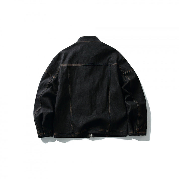 Herren Kurze Canvasjacke mit markanten Metall-Knebelverschlüssen und Kontrastnähten Echo Archiv