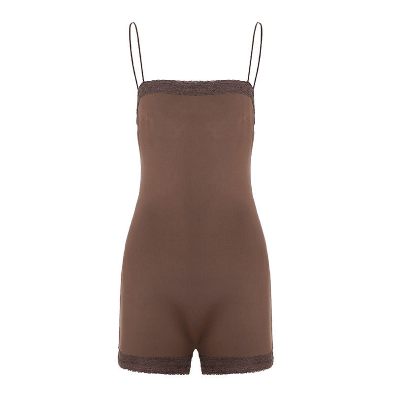Damen ärmelloser Body mit Spitzenverzierungen Echo Archiv