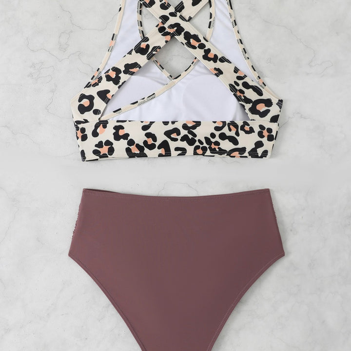 Damen Sportlicher Bikini-Set mit modischem Leo-Design Echo Archiv