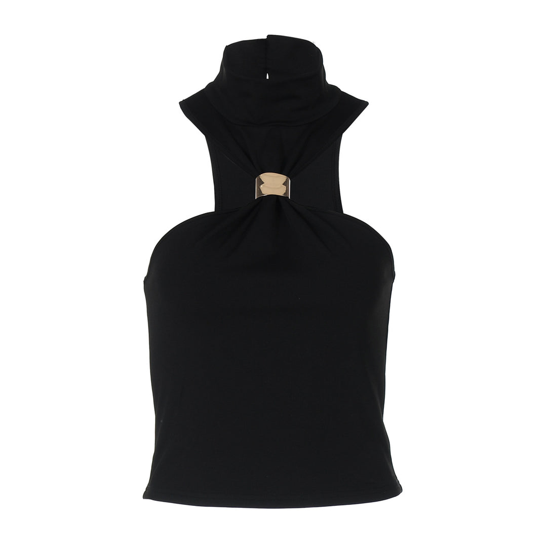 Damen modernes High-Neck Top Echo Archiv