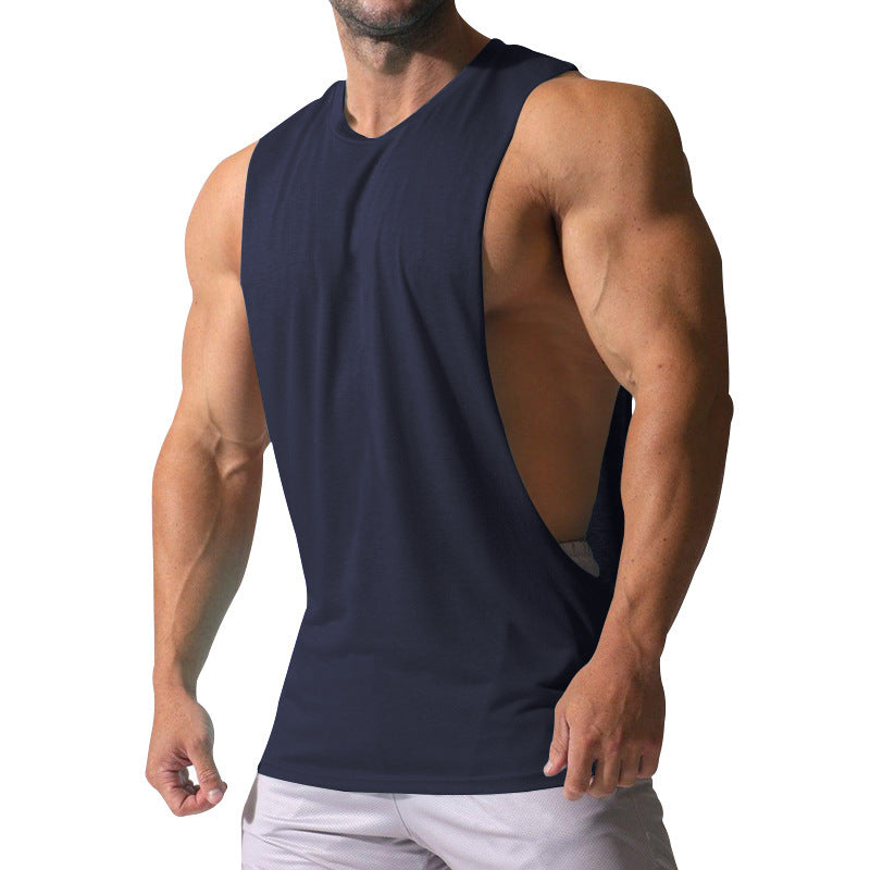 Herren Ärmelloses Sportshirt mit tiefem Rückenausschnitt und atmungsaktivem Material Echoarchiv