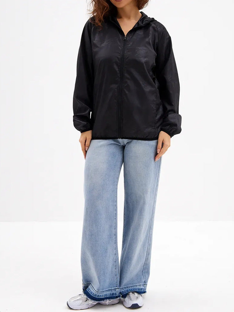 Damen Leichte Übergangsjacke mit Kapuze – Célinea