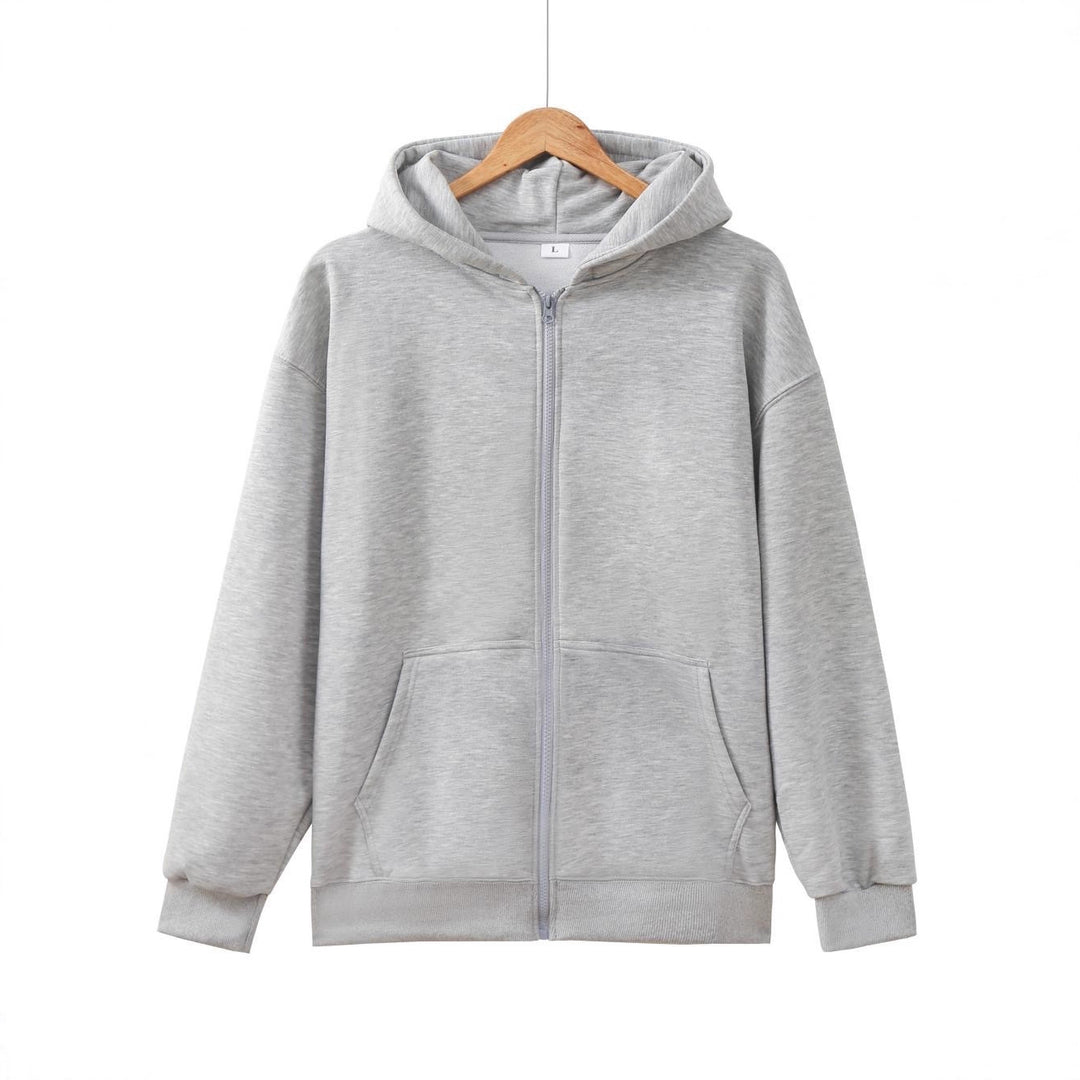 Unisex nan leichter Reißverschluss-Hoodie mit innen angerautem French-Terry, flachen Nähten und Kängurutaschen Echo Archiv