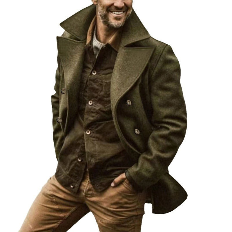 Herren Wollmantel mit Elegantem Schnitt & PEchoarchivcoat-Design | Echoarchiv