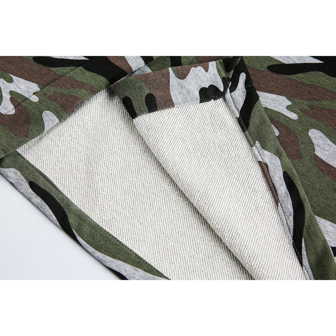 Damen Midi-Rock im Camouflage-Style mit elastischem Bund und Kordelzug Echoarchiv