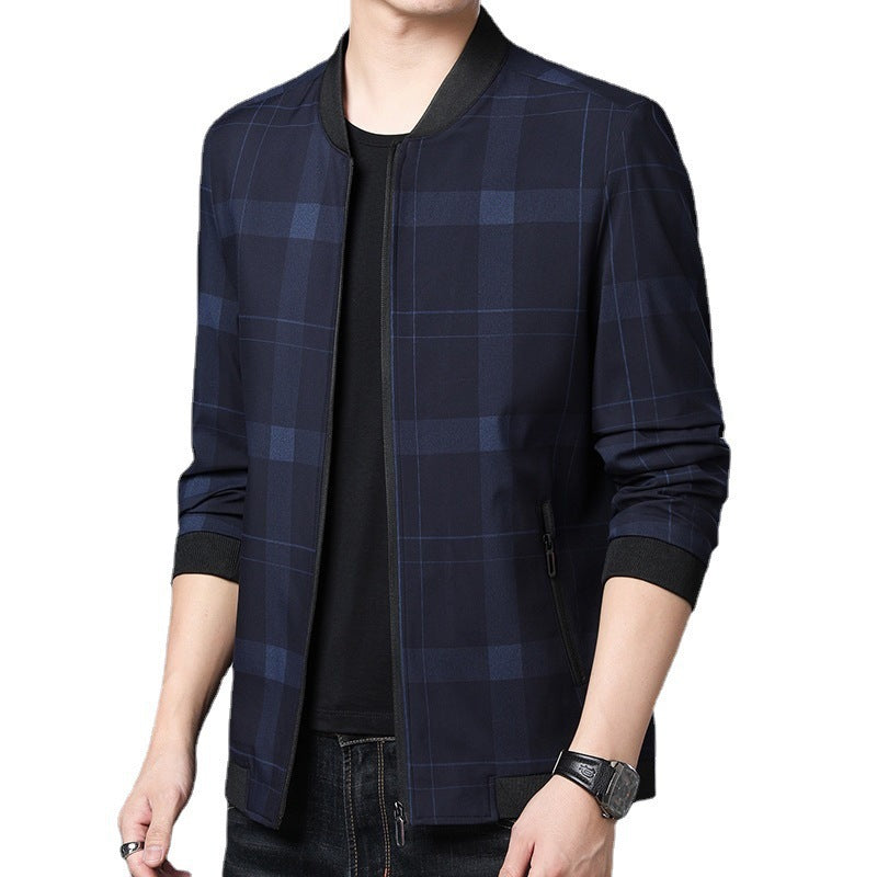 Herren modische Karojacke mit innovativem Schnitt Echoarchiv