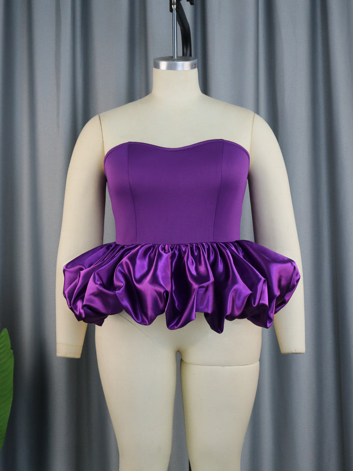 Damen Trendy Bustier mit Rüschenabschluss Echo Archiv