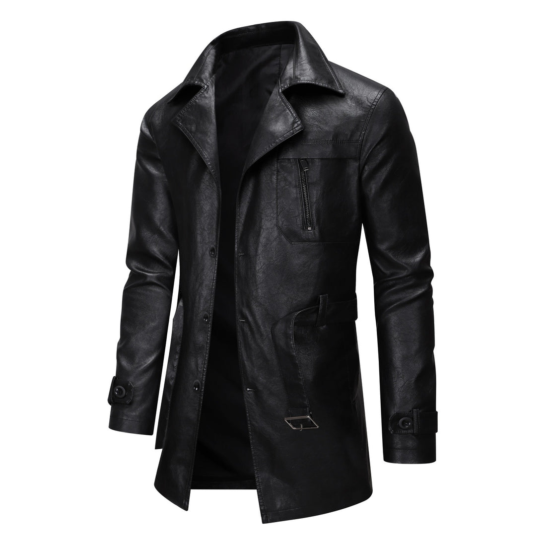 Herren elegante Lederblazerjacke – Tianoro