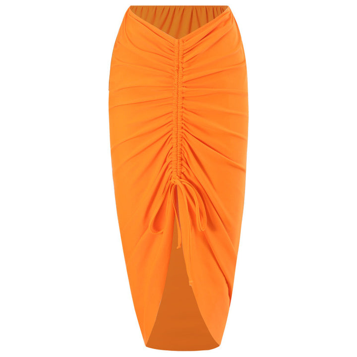Damen Einteiler Badeanzug mit asymmetrischem Schnitt und modischem Wickelrock Echo Archiv