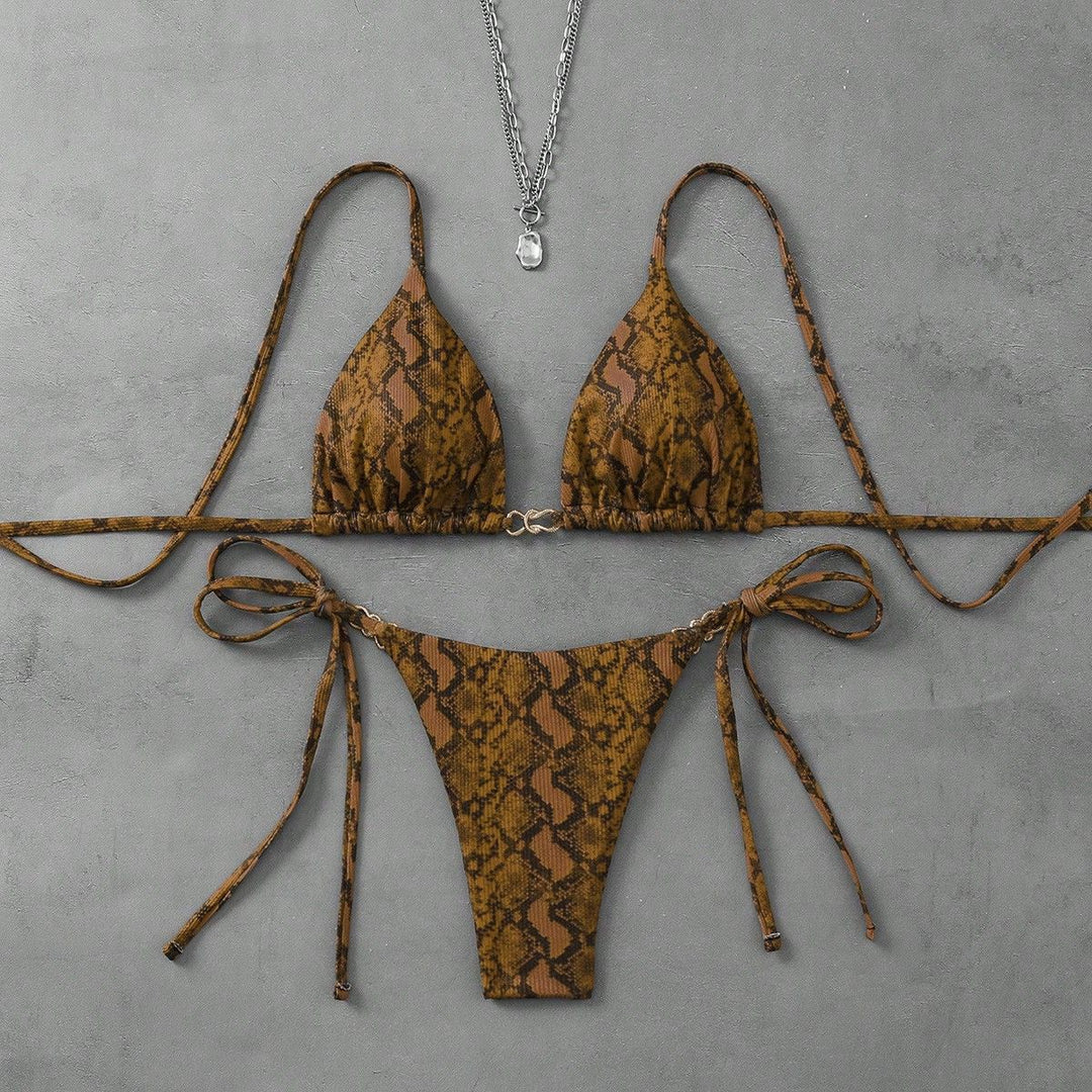 Damen Triangel-Bikini mit aufregendem Leopardenmuster Echo Archiv