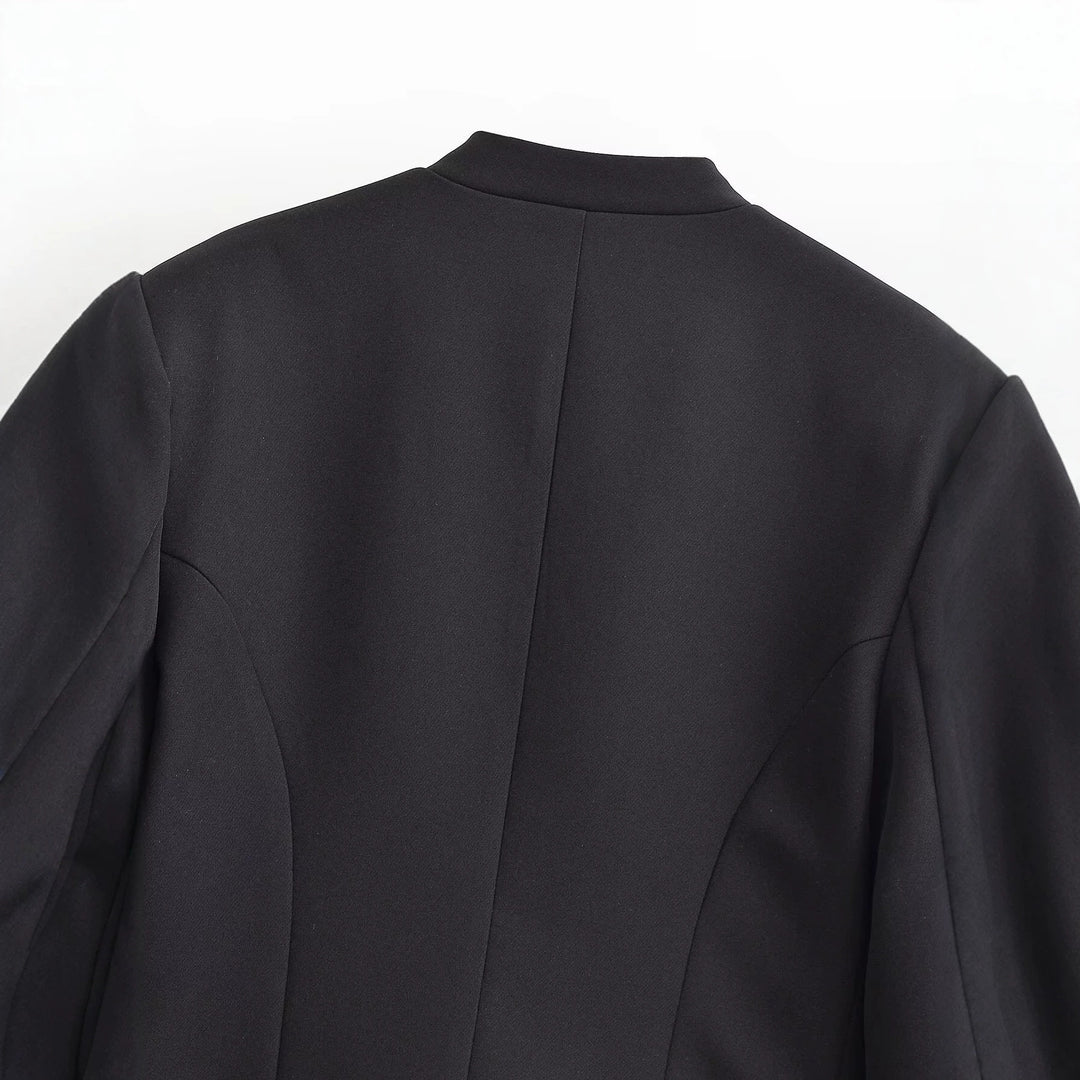 Damen Cropped Blazer im Husarenstil mit geflochtenen Zierkordeln Echoarchiv