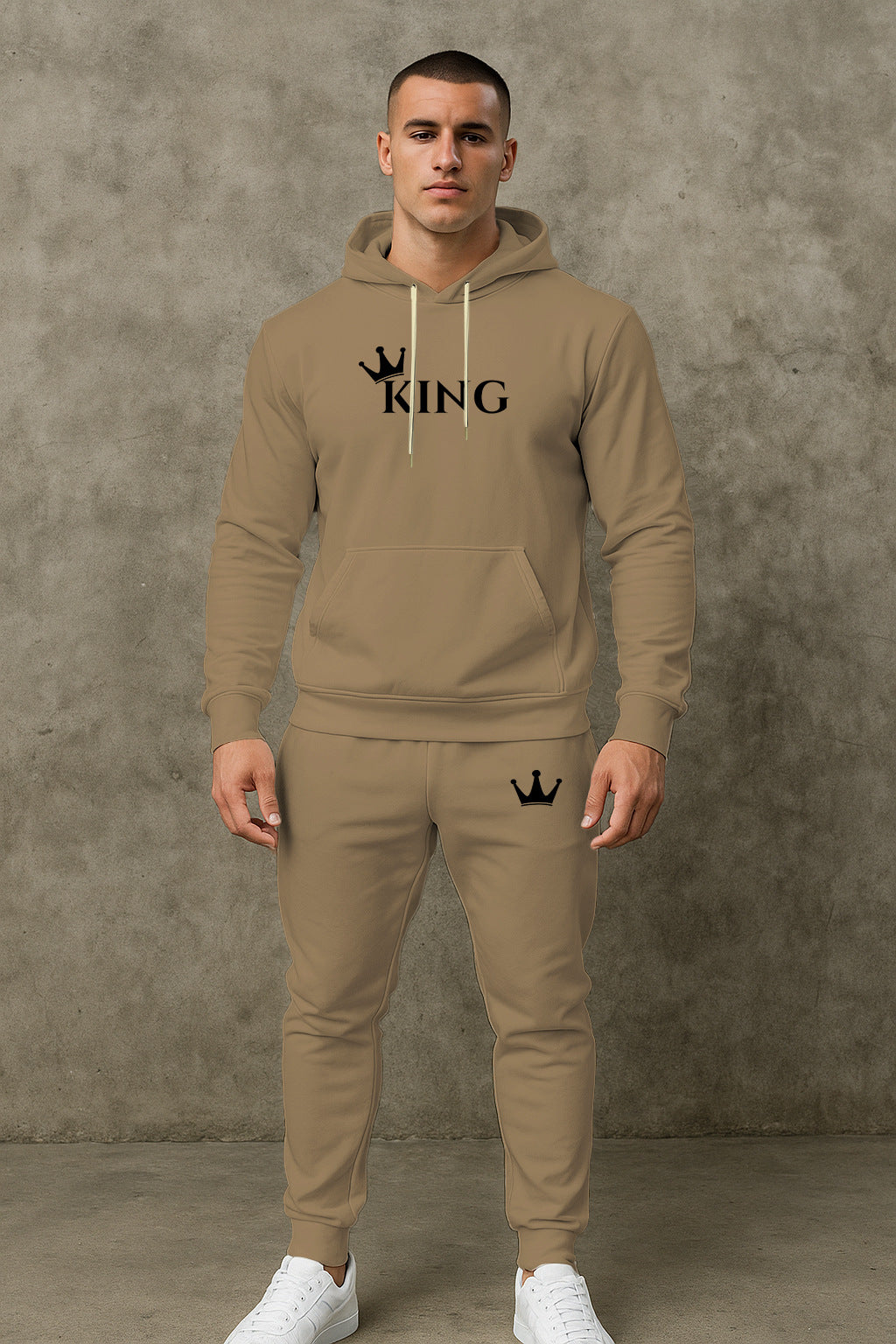 Herren hochwertiger Hoodie und Jogginghose Set Echoarchiv