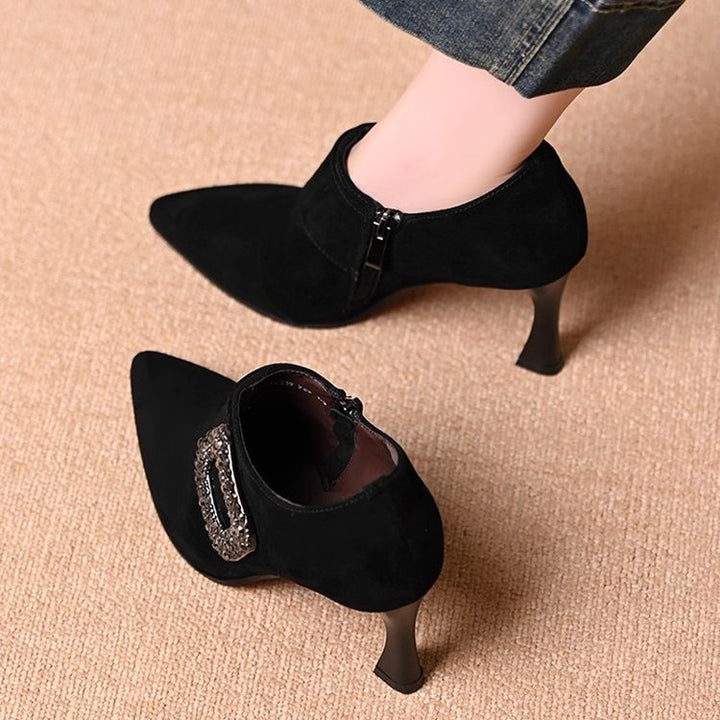 Damen Elegante Stiefeletten mit Glitzerakzenten Echo Archiv