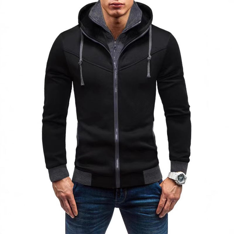 Herren sportliche Kapuzenjacke mit moderner Passform und Kängurutasche Echoarchiv