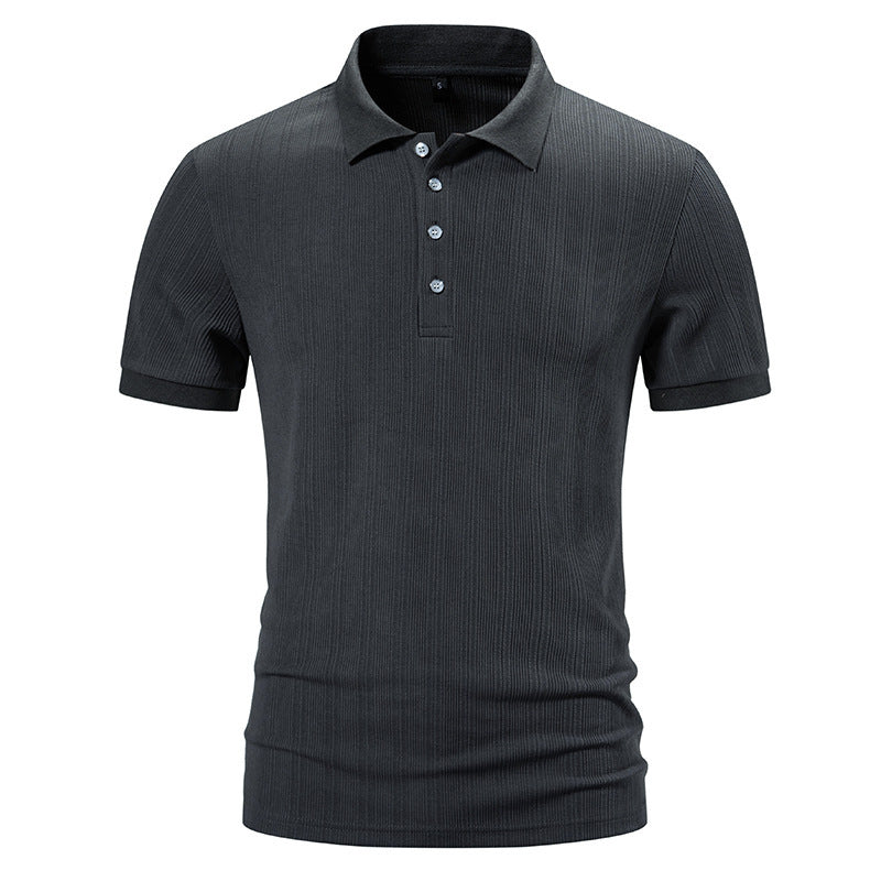Herren Poloshirt mit strukturiertem Design und hochwertiger Baumwollmischung Echoarchiv