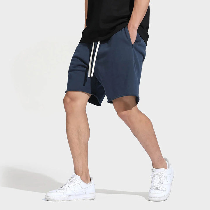 Herren Bequeme Sweatshorts mit elastischem Bund und Seitentaschen Echoarchiv