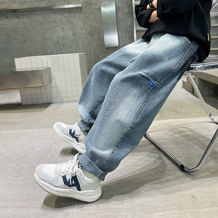 Unisex lässige baggy Jeans mit kreativen Designelementen Echo Archiv