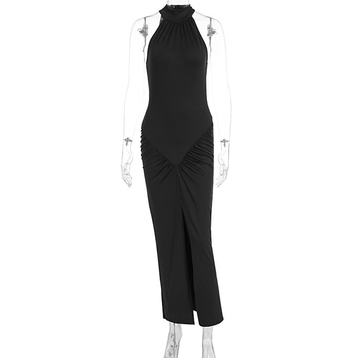 Damen Elegantes Wickelkleid mit hohem Schlitz und detailverliebt gerafftem Design Echo Archiv
