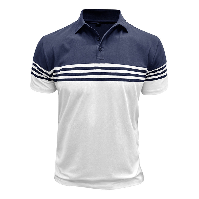 Herren Poloshirt mit modernem Streifendetail Echoarchiv