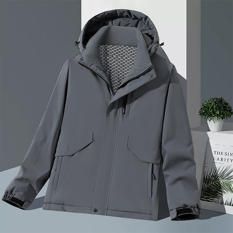 Herren Wetterfeste technische Jacke Echo Archiv
