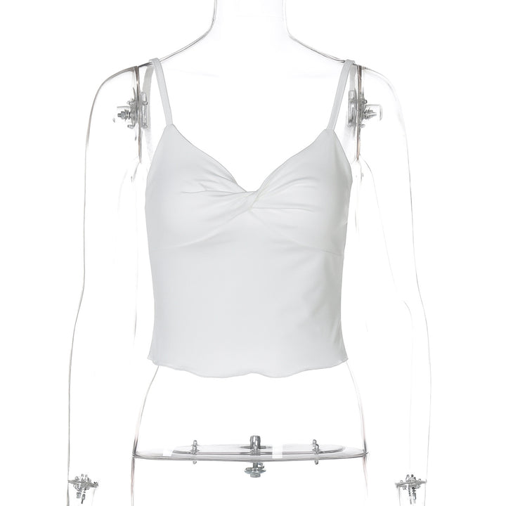 Damen Elegantes Spaghetti-Top mit verführerischer Drapierung Echo Archiv