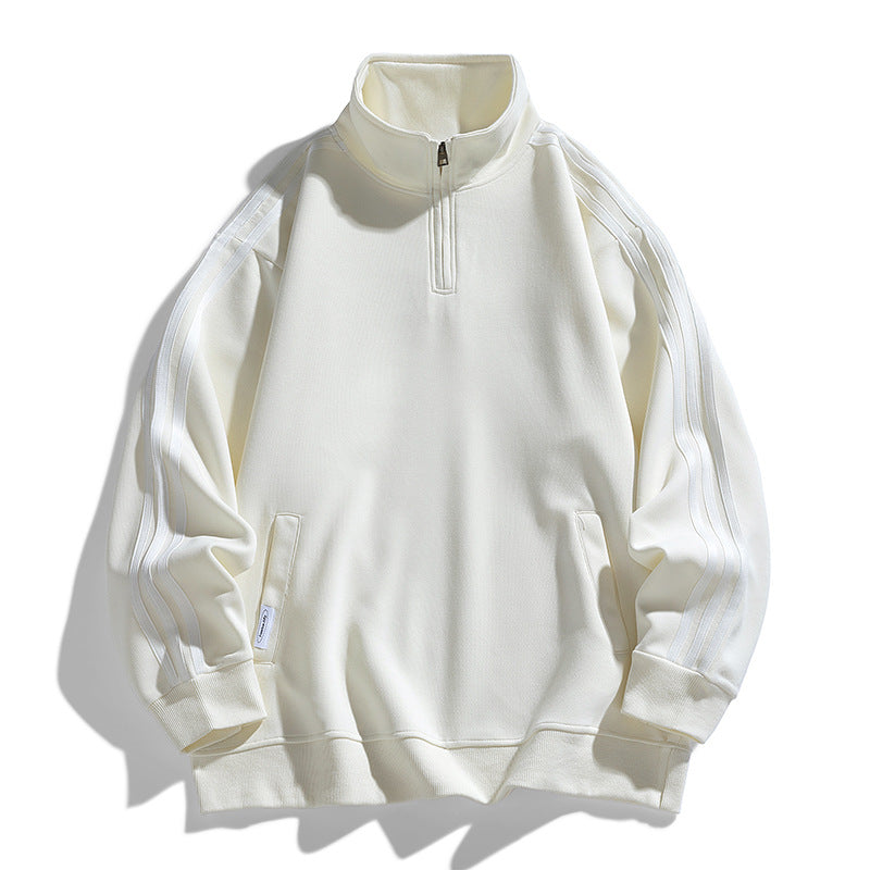 Herren sportlicher Zip-Pullover mit innovativen Seitentaschen Echoarchiv