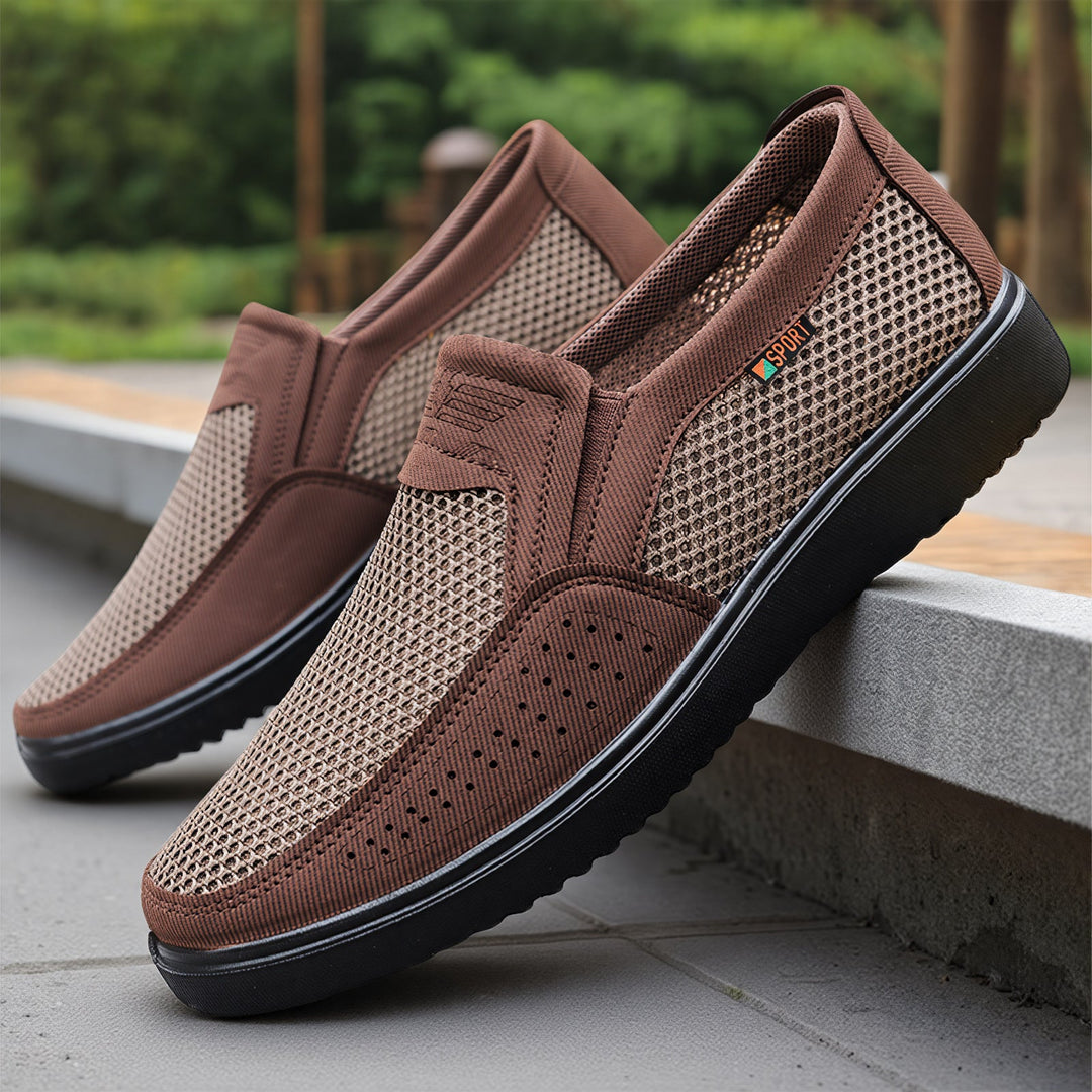 Damen Atmungsaktive Slip-On Sneakers mit rutschfester Sohle Echo Archiv