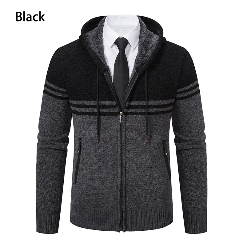 Herren modische Kapuzenjacke mit strukturiertem Design und Funktionen Echoarchiv
