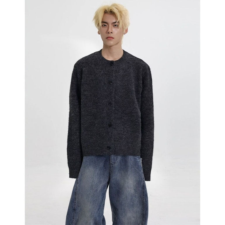 Damen Klassische Strickjacke mit Knopfleiste Echoarchiv