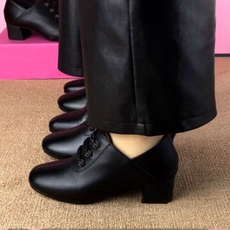 Damen Elegante Blockabsatz Stiefeletten Echo Archiv