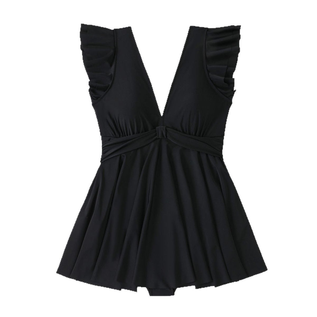 Damen elegantes Wickel-Badekleid Echo Archiv