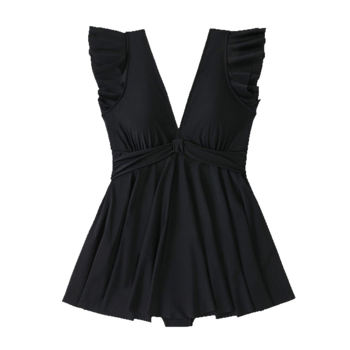 Damen elegantes Wickel-Badekleid Echo Archiv