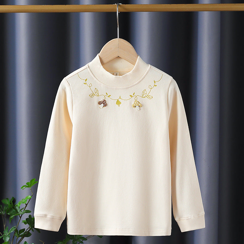 Mädchen Langarmshirt mit floralem Applikationsdesign Echo Archiv