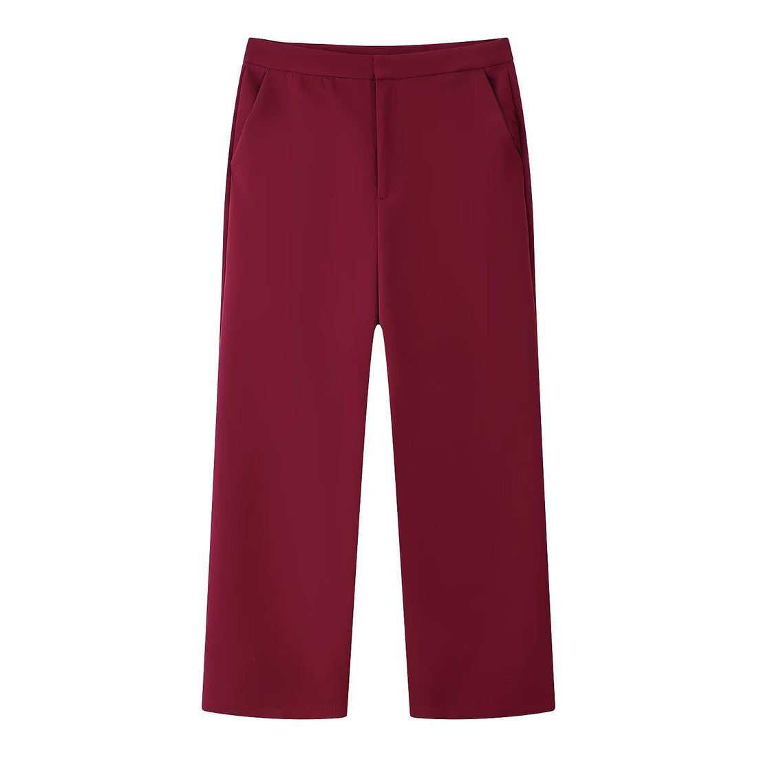 Damen Elegantes Zweiteiliges Blazer‑ und Weitbein‑Hosen‑Ensemble mit Federbesatz an den Ärmeln Echo Archiv