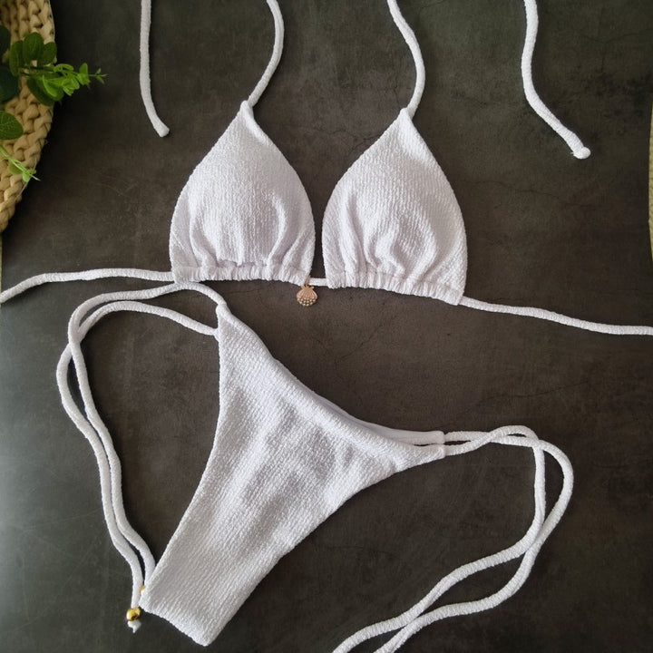 Damen Triangel-Bikini mit elastischen Banddetails Echo Archiv
