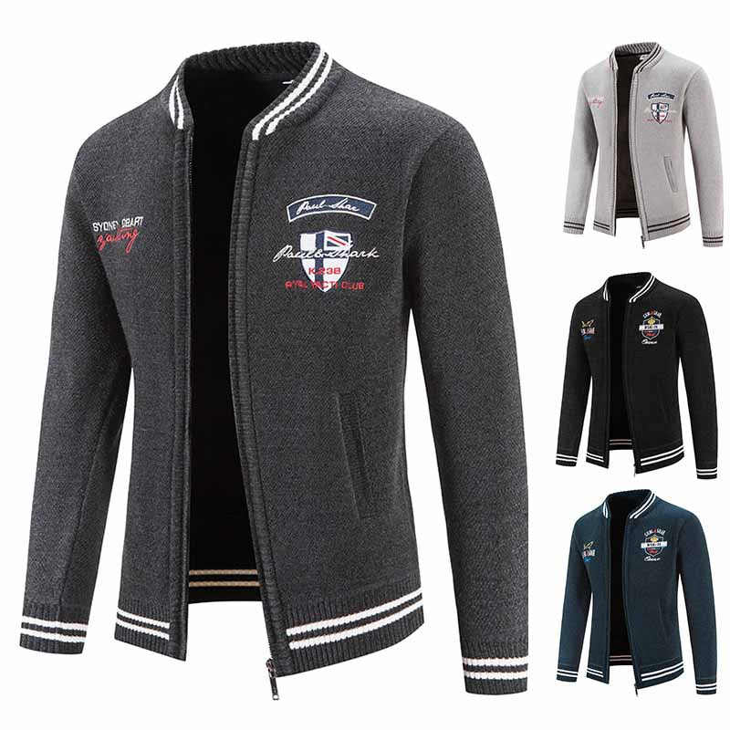 Herren sportliche Strickjacke mit vielseitigem Design Echoarchiv