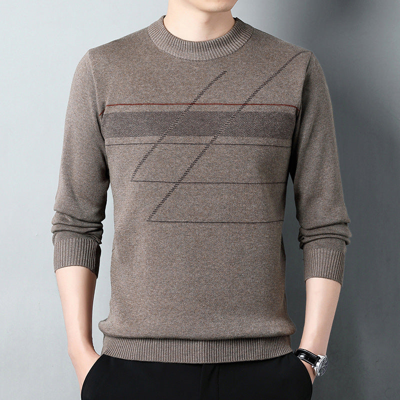 Herren modischer Strickpullover mit grafischem Muster Echoarchiv