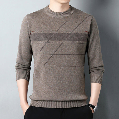 Herren modischer Strickpullover mit grafischem Muster Echoarchiv