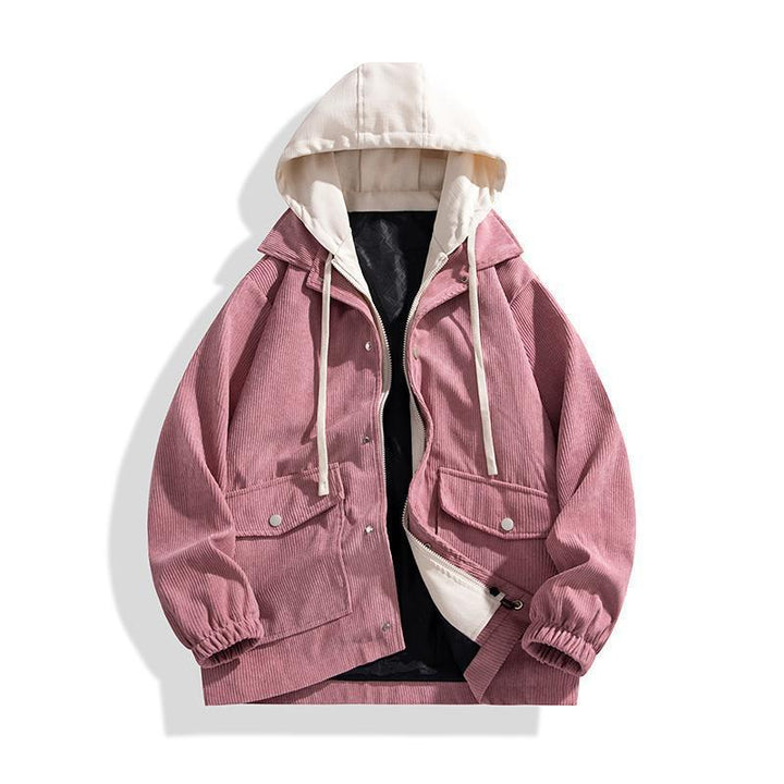 Damen Modische Überziejacke mit Kapuze Echo Archiv
