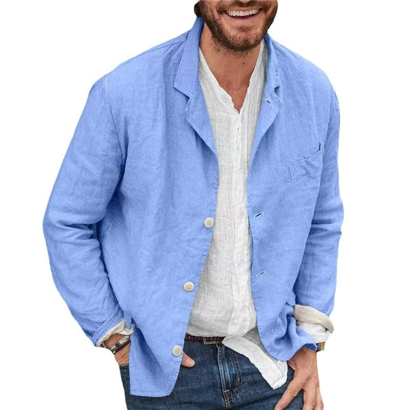 Herren Leichte und bequeme Sommerjacke aus Leinen Echoarchiv
