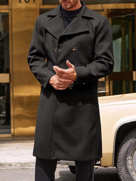 Herren eleganter wendbarer Wollmantel Echoarchiv