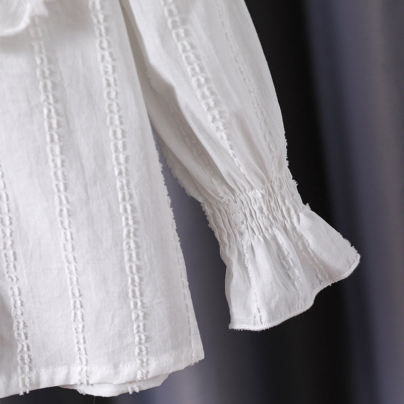 Mädchen Bluse mit Rüschendetails und Broderie Anglaise Echo Archiv