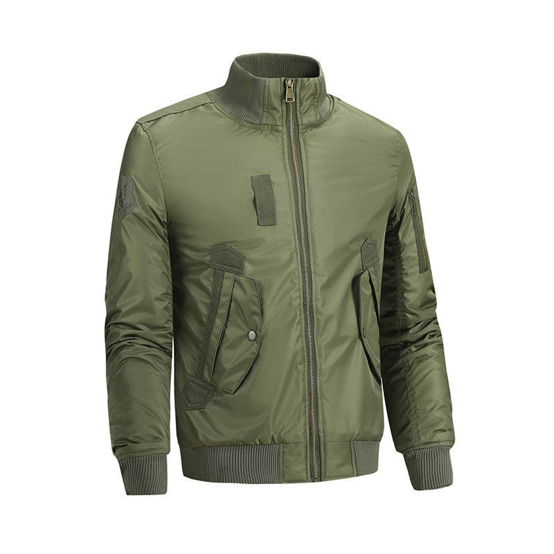 Herren Modische Bomberjacke mit Utility-Taschen Echo Archiv
