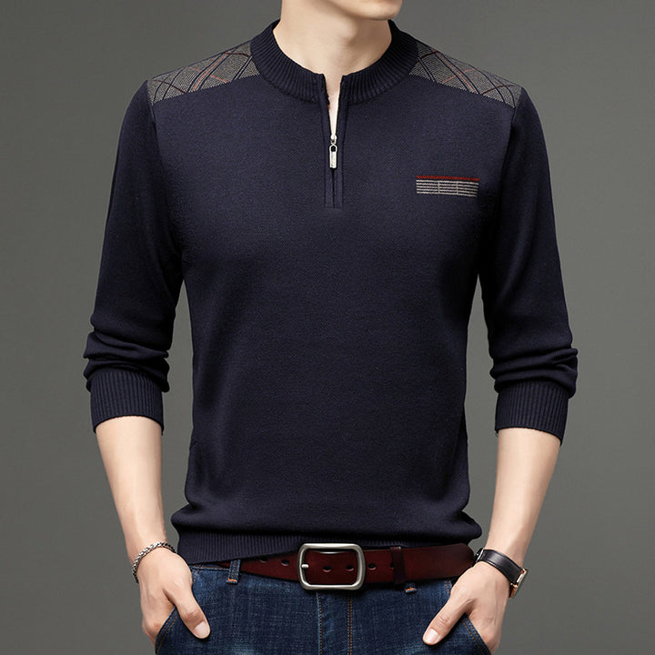 Herren eleganter Halbzip Pullover Echoarchiv