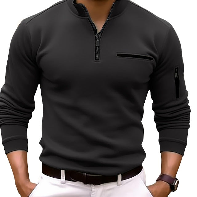 Herren sportlicher Pullover mit Reißverschluss Echoarchiv