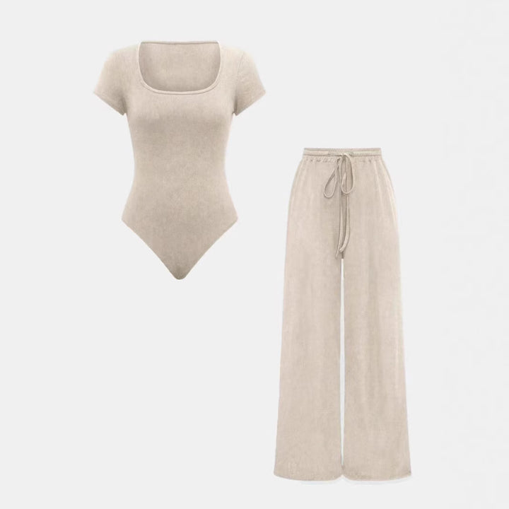 Damen Lässiges Strick-Zweiteiler-Set mit weitem Schnitt und hochwertigem Material Echo Archiv