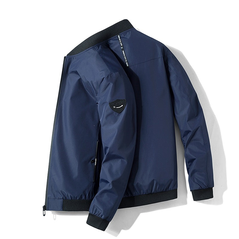Herren Urbaner Microfaser-Bomber mit wasserabweisender Membran und verdecktem Frontzip Echo Archiv